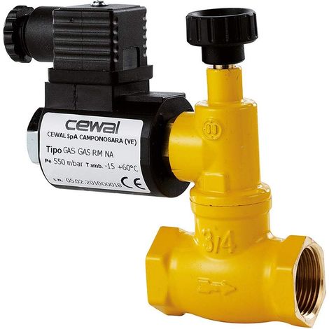 Elettrovalvola Gas 1/2 230 V Riarmo Manuale Normalmente Aperta 919 356 09 (1/2)