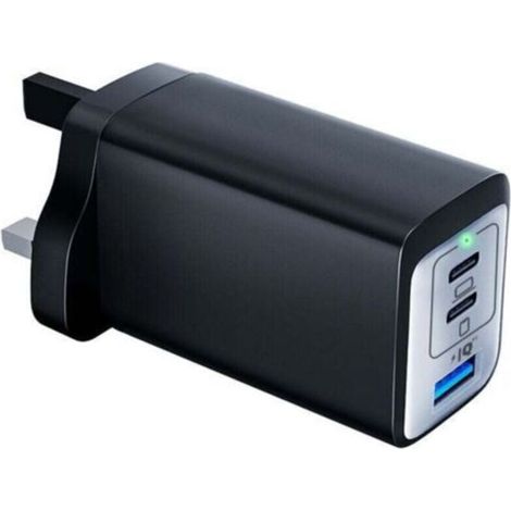 USB C 735 Nano II 65W 3-port PPS charger for MacBook Pro Air iPad Pro iPhone 16 16 Plus 16 Pro etc. (1/4)