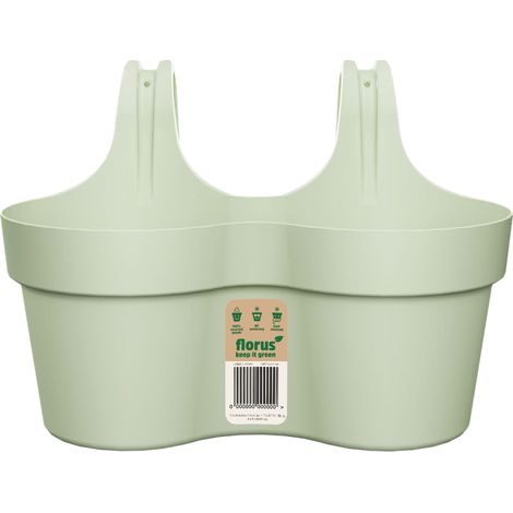 Florus Paris Balcony Hanger Duo Mint Fioriera Ovale