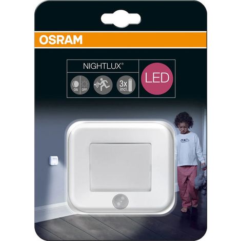 Osram Nightlux Hall Lampada Notturna LED Bianca con Sensore di Movimento IP54