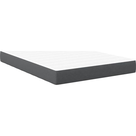 Maison Exclusive - Bettmatratze mit Matratze Grau 160 x 200 cm St