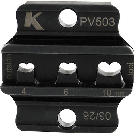 Klauke PV503 Insert à compression pour raccord photovoltaïque 4 à 10 mm² adapté pour marque (pinces)
