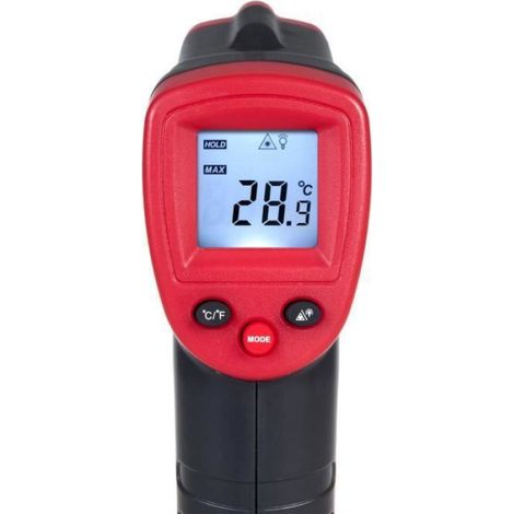 Thermometre Infrarouge -50 C a +380 C - Precision ±1 5 C - Rapport Distance 12 1 - Sans Contact - 1 Unite (1/4)