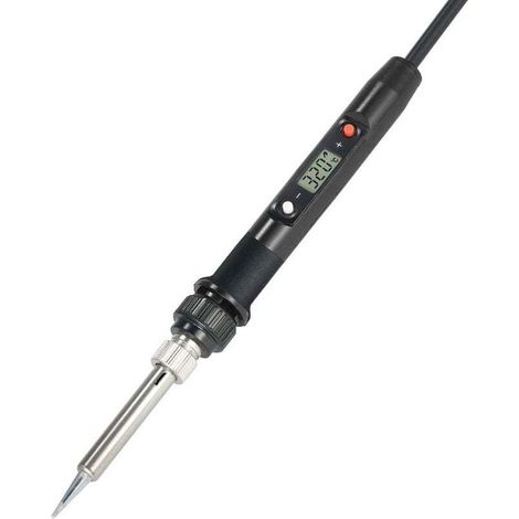 Professioneller digitaler 80-W-Lötkolben mit LCD-Anzeige und einstellbarer Temperatur, bleifrei, Mini-Lötstation, 220 V, Schwarz (1/4)