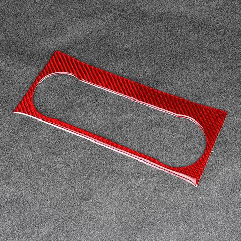Bedienfeldblende für Klimaanlage in Carbonfaser-Optik, rot, für Mercedes-Benz C-Klasse W204 (11-13) (1/5)