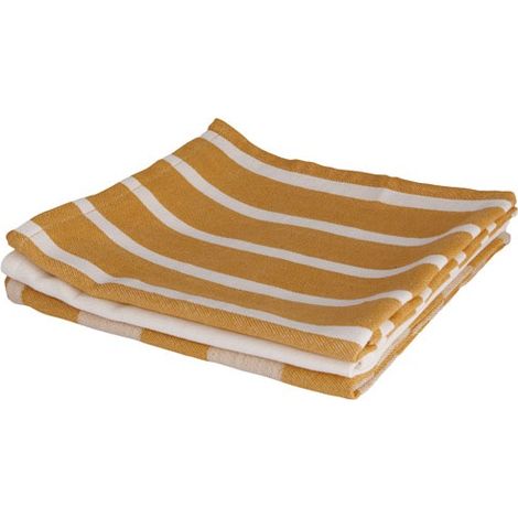 Lote de 3 Paños 50 x 70 cm Ámbar Dorado - Tela - Cómodo y a la Moda