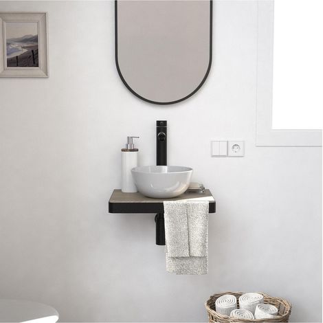 SOHO Slimline Waschbecken + Waschbecken + Spiegel
