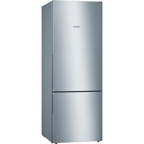 Bosch – Réfrigérateur combiné 500 L – Froid low frost – L 70 x H 191 cm – Classe E – Niveau sonore 40 dB – Inox (1/2)