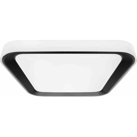 LED Deckenleuchte schwarz 40x40cm QUADRO Milagro 7929 (1/5)