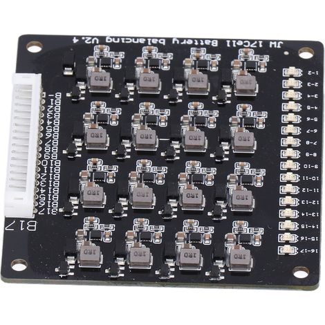 Aktiver 1,2-A-Lithium-Batterie-Balancer, induktives 17S-BMS, Leistungsübertragung 2,0 V–4,5 V, Spannungsausgleich für Akkupacks (1/5)