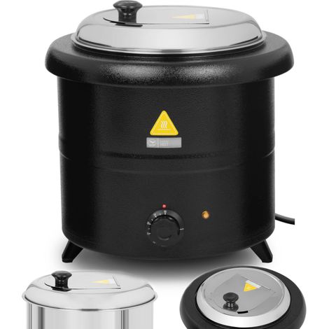 Thermos bollitore elettrico pentola per zuppa 13 l 600 W nero (1/5)
