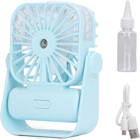 Ventilateur de bureau USB puissant, silencieux et à ventilation réglable, mini ventilateur portable pour la maison et le bureau. (1/4)