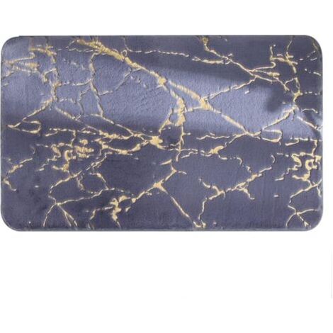 Tapis De Bain Antidérapants Super Absorbant Douche Salle De Bain Tapis Doux Plancher De Toilette Faux Lapin Tapis De Cheveux pour La Décoration Intérieure 40x60 Cm