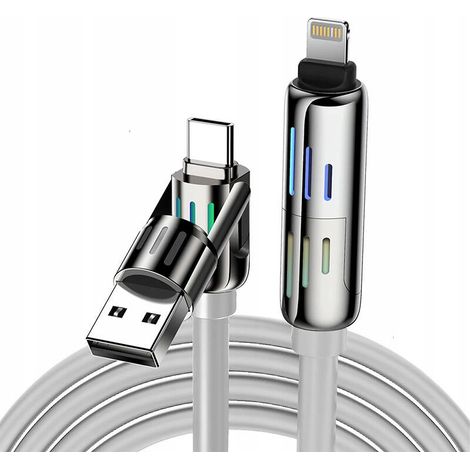 Blitzwolf USB Typ C - USB Typ C Kabel 1,2 m Grau 1 Stück. (1/5)