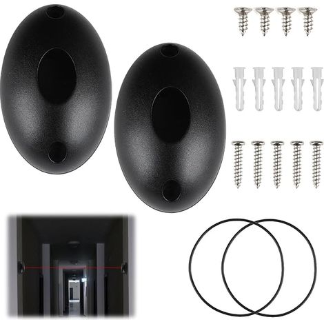 Universal Infrared Photocells Kit for Gate and Garage Automation Compatible 12/24V AC-DC Security Sensor with Solar Filter, Weatherproof (1/5)