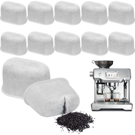 12 pièces Filtres à Eau pour Machine à Café – Charbon Actif, Compatible ES601, ES655, ES701 (1/5)