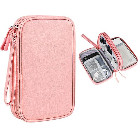 Boîte De Rangement Électronique - 19 X 5,5 X 11 Cm - Pour Accessoires Téléphone Et Appareils Mobiles - 1 Pièce (1/5)