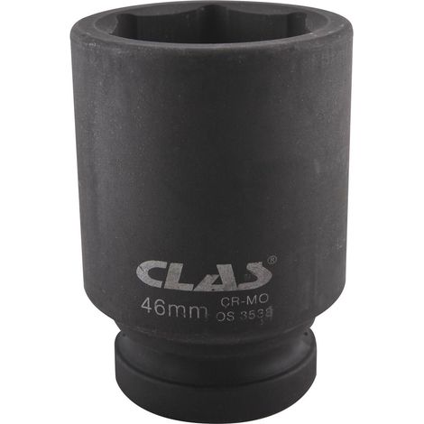 Douille choc 6 pans longue 46mm 1" DIN ISO 3129 Cr-Mo - OS 3538 - CLAS Equipements