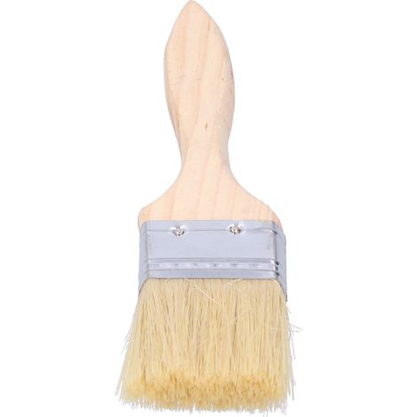 Lot de 10 pinceaux de 5 cm avec manche en bois pour peinture, vernis, colles et gesso (1/5)
