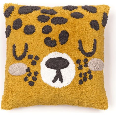 Coussin en coton pour enfants MAGIC JUNGLE, 40 x 40 cm (1/2)