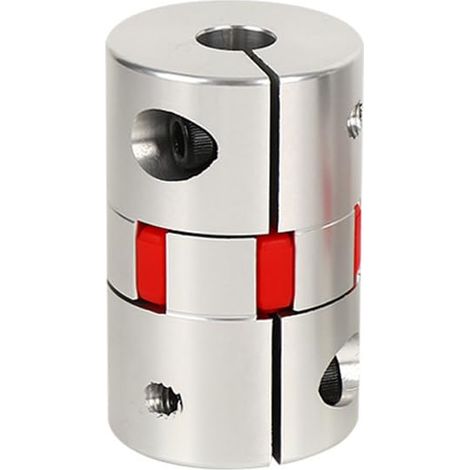 Coupleur D'arbre Flexible 4mm à 6.35mm, Diamètre 20mm Longueur 25mm Connecteur Moteur Aluminium Accouplement D'araignée Flexible Pour Imprimante 3D Servo Moteur Machine CNC (1/5)