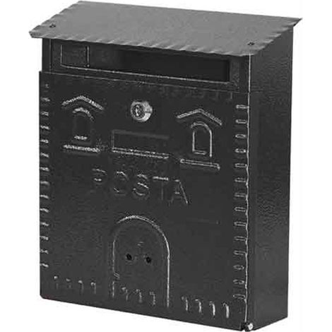 CASSETTA POSTALE 'RUSTICA' mm 230x90x290h - Nera