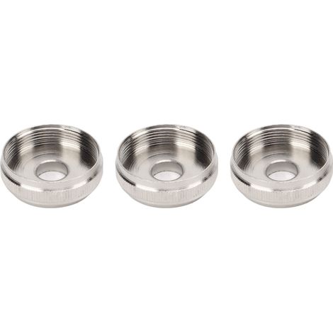 Bouchon de piston trompette argenté 3 pièces, accessoire de remplacement pour instrument à vent, capuchon de valve supérieur (1/5)