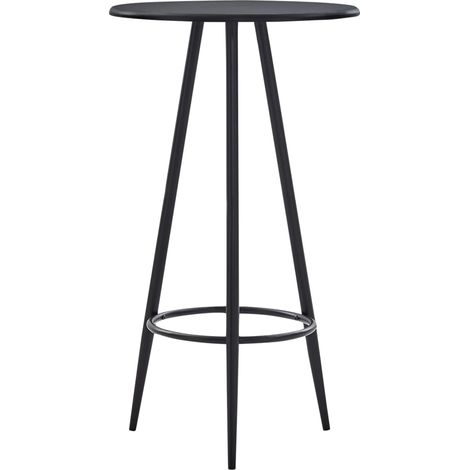 Bartisch Schwarz 60×107,5 cm MDF