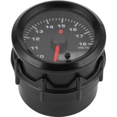 52 mm (2 Zoll) digitales 7-Farben-LED-Voltmeter für 12-V-Rennwagen, universelle Spannungsanzeige mit Zeiger (1/5)