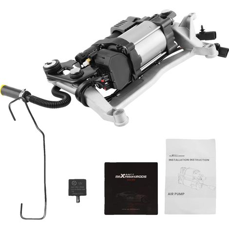 Compresor de suspensión neumática, metal y plástico de alta calidad, 15 cm x 12 cm x 10 cm, compatible con modelos 2011-2018, funciona eficazmente en diversas condiciones climáticas, fácil instalación (1/5)