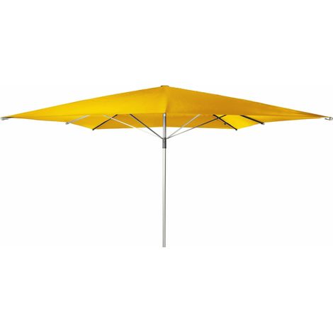 Doppler Sonnenschirm/ Großschirm "Telestar" 400 x 400 cm, gelb, ohne Volant, Bezug aus 100% Polyester, Gestell aus Aluminium, 25 kg Sonnenschirm / Großschirm "Telestar 400 x 400", inkl. Schutzhülle, (1/5)