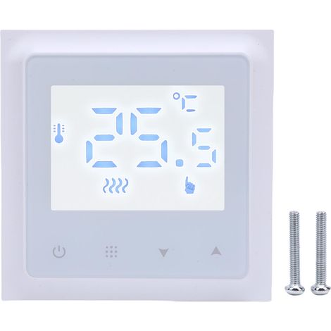Eosnow Digitaler Thermostat, WiFi, intelligenter programmierbarer Touch-Control-Temperaturregler für Zuhause, weiße Hintergrundbeleuchtung