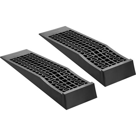 Rampes de voiture 2 pièces, capacité 9072 kg, hauteur de levage 65 mm, profil bas, portables pour entretien garage et vidange, robustes pour châssis bas et cric. (1/5)