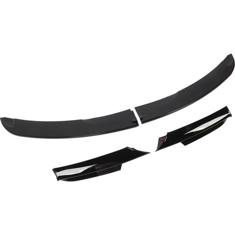 Kit de carrosserie 4 pièces pour pare-chocs avant haute dureté, compatible BMW Série 3 E90 E91 M-Sport (2005-2008), noir brillant (1/5)