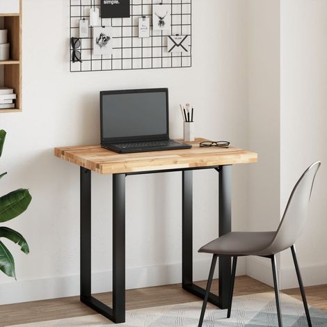 Maison Exclusive - Waschtischplatte Unbehandelt 80x60x4 cm Massiv