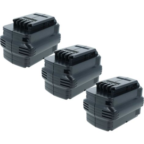 EXTENSILO 3x Akku kompatibel mit Dewalt DW006KH, DW007, DW007KH, DW007K-2, DW007K-XE, DW007C2, DW007K Werkzeug (3300 mAh, NiMH, 24 V)