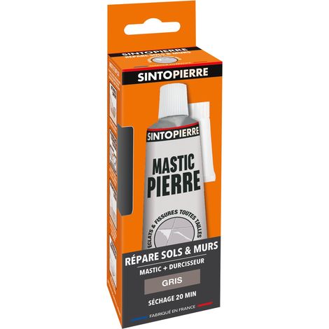Répare sols et murs gris (ardoise, marbre, pierre bleue, béton ciré) 100g Gris SINTO