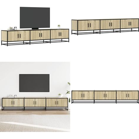 vidaXL TV-Schrank Sonoma-Eiche 210x35x41 cm Holzwerkstoff