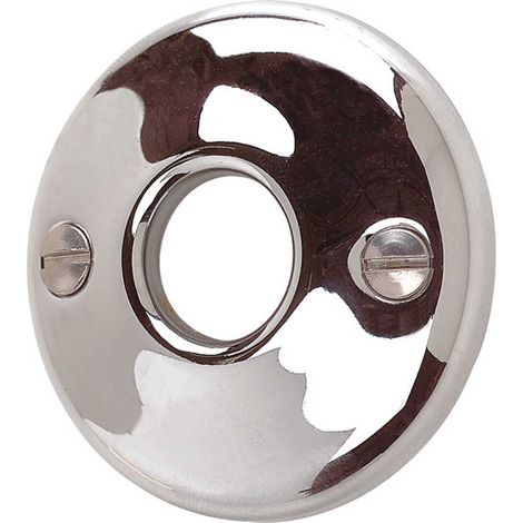 Embellecedor doble cromado para sprinkler de ½" Color: Blanco