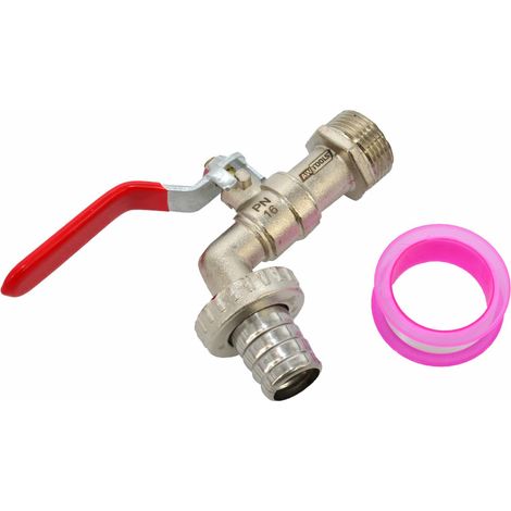 Awtools kran ogrodowy cynk niklowany 3/4" gwint zewnętrzny 3/4"