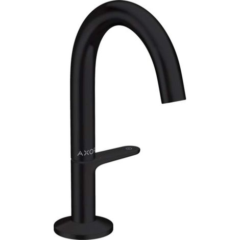 Axor One - Miscelatore da lavabo, con sistema di scarico Push-Open, nero opaco 48010670 (1/3)