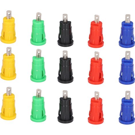 10 Paar Bananenstecker 4 mm, Sicherheitsausführung, gute Übertragungseigenschaften, Korrosionsbeständigkeit, Zubehör für elektrische Prüfungen (1/5)