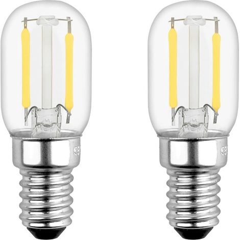 YMYNY T22 Ampoule LED,E14 2W Ampoule LEDÉquivalent 15W E14 Incandescent, Blanc Chaud 2700K, Petit LED pour Frigo/Lampe de Sel/Veilleuse Enfants, lot de 2 (1/4)