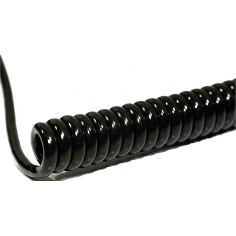 BKL Electronic 1506216 Cavo a spirale Li12Y11Y 800 mm / 3200 mm 6 x 0.50 mm² Nero 1 pz.