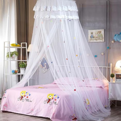 Large Baby Mosquito Net Princess Bed Canopy White Adult Mosquito Net Bed Decoration Bedroom Girl Princess Tent (1/5)