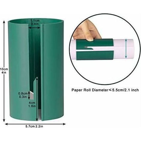 Coupe-papier cadeau, clips de coupe-papier d'emballage coulissants Outils de coupe d'outils de tailleur (vert) (1/4)