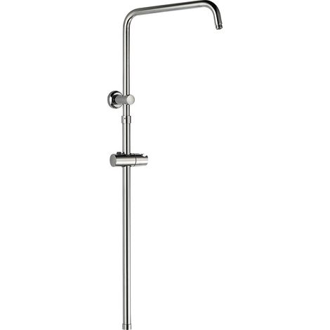 Kibath Barra Ducha soporte ajustable extensible RAPIDA redonda acabado CROMO brillo fabricado en latón (1/5)