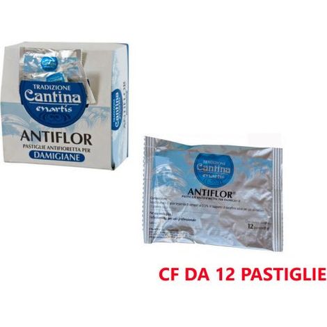ANTIFIORETTA ANTIFLOR PER CONSERVAZIONE VINO DAMIGIANA GR 1 PASTIGLIE 12PZ 12887