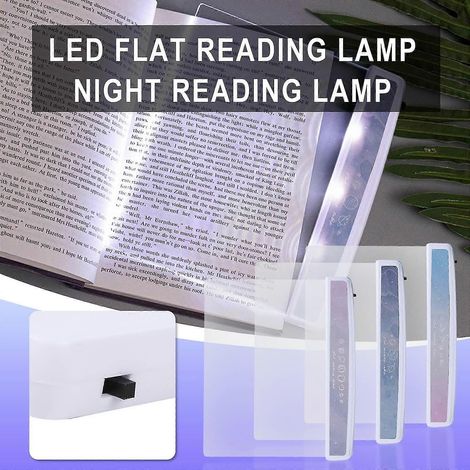 Lot de 3 lampes de lecture LED, veilleuse, lampe de lecture portable avec marque-page, idéale pour lire au lit ou en voiture. (1/5)