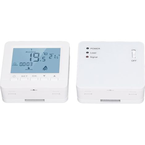 Thermostat programmable sans fil RF intelligent ignifugé pour chauffage électrique, régulateur de température AC230V (1/5)